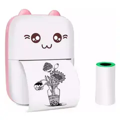 GENERICO - Impresora Térmica Portátil + 5 Rollos Adhesivos