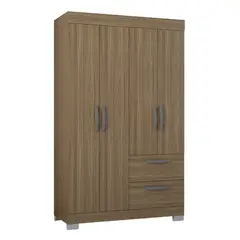 AKIVOY - Closet 4 Puertas Tokyo 188x110x47 Color Castaño