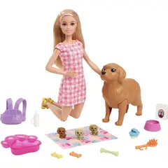 BARBIE - Set Cachorritos Recién Nacidos Perritos