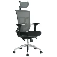 GENERICO - Silla Oficina Ergonómica Ajustable Presidente Osaka Color Gris