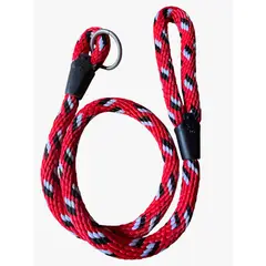 GENERICO - Lazo Cordón Collar Para Perros Rojo Negro Y Blanco