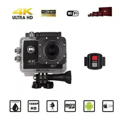 GENERICO - CAMARITA GO PRO NEGRA CAMARA VIDEO WIFI FULL 4K SUMERGIBLE