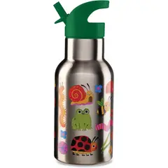 CROCODILE CREEK - BOTELLA PARA NIÑAS - ACERO INOXIDABLE - ANIMALES DEL JARDÍN