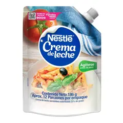 NESTLE - Crema de Leche Nestlé Doypack x 186 Gramos