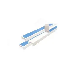 GENERICO - Canaleta plástica 25×15 mm con adhesivo (azul)