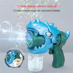 GENERICO - MAQUINA DE BURBUJAS DE DINOSAURIO ELECTRICA