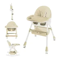 ENFANT'ASY - Silla Comer Ajustable Comedor Reclinable Plegable Para Bebé