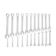 GENERICO - Juego de Llaves Combinadas Planas 22PC 8mm32mm