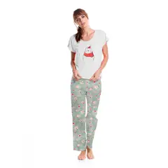ROMANELLA - Conjunto Pijama de pantalón Navideña