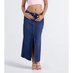 DEREK - Falda Para Mujer Larga En Índigo