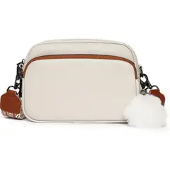 ART CREATION - Bolso de Cuero Bandolera de Lujo y Moda para Mujer Color Brown