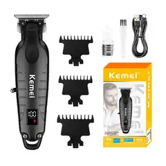 KEMEI - Máquina km 2293 corte patillera cabello Profesional metalica