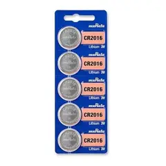 SONY - Batería Pila Cr2016 Nueva muRata/Sony Original Litio, 3v, Pack X 5