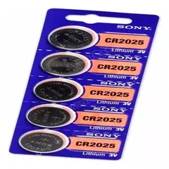 SONY - Batería Pila Cr2025 Nueva Original Litio, 3v, Pack X 5
