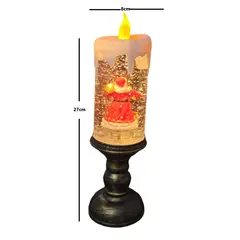 GENERICO - Decoración navideña vela con movimiento giratorio y Luz led