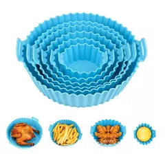 GENERICO - Set x6 Molde Silicona Freidora Air Fryer Reutilizable Freidora