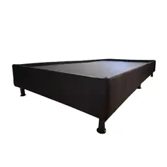 GENERICO - Base Cama MuCol 140x190 Microfibra Negro