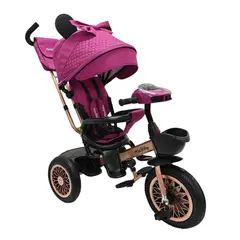 MAXIBABY - Triciclo Infantil Paseador Silla Giratoria Mp3 Musica Luces
