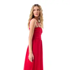 BELIFE - Vestido Resortado y Cargaderas