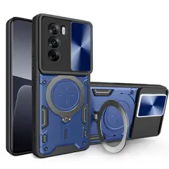 GENERICO - Estuche Armo Antigolpe Compatible con Oppo Reno 12 Azul