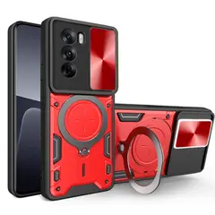 GENERICO - Estuche Armo Antigolpe Compatible con Oppo Reno 12 Rojo
