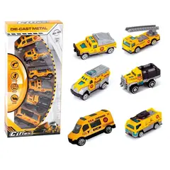 GENERICO - Juguete Colección Carros de Construcción De Metal X6 C2577