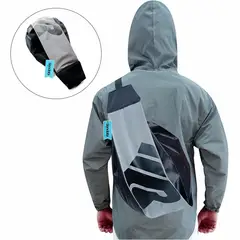 GENERICO - Tula Porta Casco Forro Colmena Reflectiva Impermeable Negro