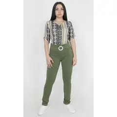 L Y H - Leggins Para Mujer Verde Marca L&H