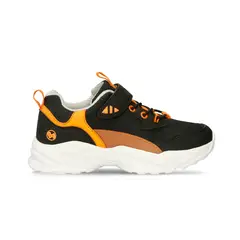 BUBBLE GUMMERS - Tenis Infantil Para Niño Bubblegummers Negro-Naranja Santos