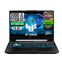 ASUS - Portátil TUF Gaming Ryzen 7 7445HS 32GB RAM 1TB SSD RTX 3050 15.6” FHD 144Hz
