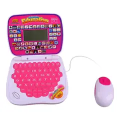 AMERICAN GENERICS - Computadora Infantil Educativa 2 En 1 Ingles Y Español