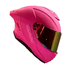EDGE HELMETS - Casco Edge Integral Shanghai Solido Rosado Mate Certificado DOT - ECE - L