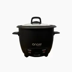 PLUS SOLUTIONS - Olla Arrocera OnOff de 1 Libra Negra RP1550