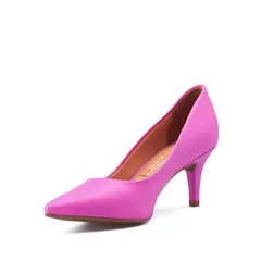 VIZZANO - Tacón Medio Fucsia Pelica