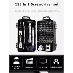 GENERICO - (COMBO) Destornillador De Precisión 115 Pc + Kit De Aseo Electrónico