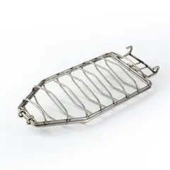 MESA GRILLS - Accesorio Para Pescados Para Asador en Acero Inoxidable 42x30 cm