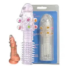 GENERICO - Funda Para Pene Condón Texturizado Con Perlas Retardante