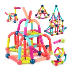 ENFANT'ASY - Fichas Magnéticas Bloque Construcción Juego Armar 100 Piezas