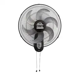 HOME ELEMENTS - Ventilador De Pared Maxi Flow Elite 18 Balinera Negro