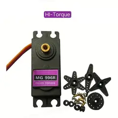 GENERICO - Servomotor Mg996r Mg996 Piñoneria Metalica 10kg/cm 360 Grados