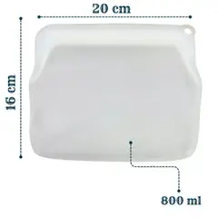 GENERICO - BOLSA TERMICA REUTILIZABLE BOLSA HERMETICA EN SILICONA