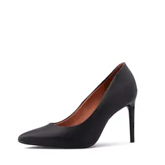 VIZZANO - Tacón Alto Negro-Pelica
