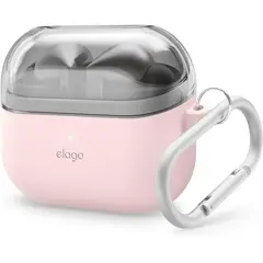 ELAGO - Estuche Compatible Galaxy Buds 3 / Buds 3 Pro Duo Arnés Rosado