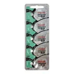 MAXELL - Pila Batería 379 (sr521sw) 1.55v Original Pack X 5