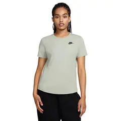 NIKE - Camiseta W Nsw Club Ss Tee Mujer-Verde Claro