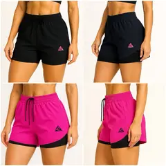 RIPPLE FT - Combo x2 Pantalonetas con Licra Corta Mujer GYM