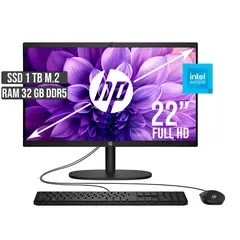 HP - TODO EN UNO INTEL DUAL CORE SSD 1TB RAM 32GB LED 22 FULL HD