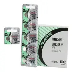 MAXELL - Pila Batería 371 (sr920sw) 1.55v Original Pack X 5
