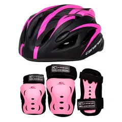 CANARIAM - Combo Kit Protección C2 +Casco Nova Fucsia-Rosa TM