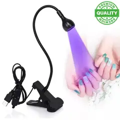 ONE PIXEL - Lampara De Uñas Led Brazo Flexible Negro